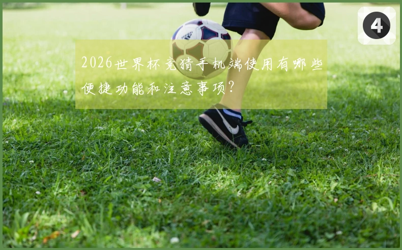 2026世界杯竞猜手机端使用有哪些便捷功能和注意事项？